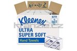 KLEENEX® ULTRA SUPER SOFT Papírové ručníky skládané 3 vrstvé bílé, 30 balení x 96 utěrek - NAHRAZENO 6710