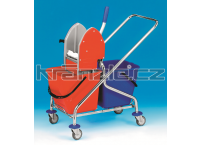Úklidový vozík dvojkbelíkový-nerez CLAROL 210021KE