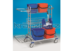 Úklidový dvojkbelíkový vozík KOMBI SUPER 35001