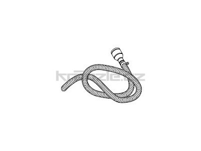 Soteco sací propojovací hadice NR/SBR, antistatická, antiabrazivní, 3 m, pr. 50 mm, vstup 70 mm, pro separátor