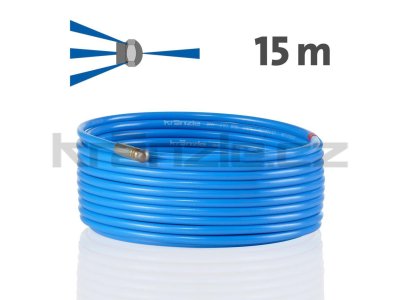 Kränzle kanalizační hadice na čištění potrubí 15m s tryskou KNF055 (3+1), D12