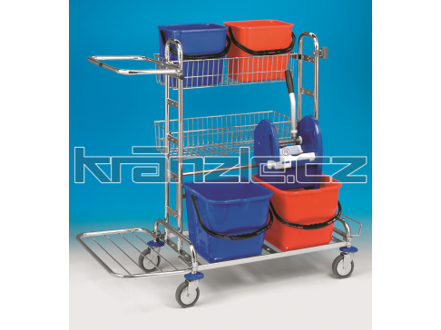 Úklidový dvojkbelíkový vozík KOMBI SUPER 35001