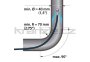 Kränzle kanalizační hadice na čištění potrubí 10m s tryskou KNF055 (3+1), D12