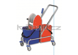 Úklidový vozík dvojkbelíkový-nerez CLAROL 21002E
